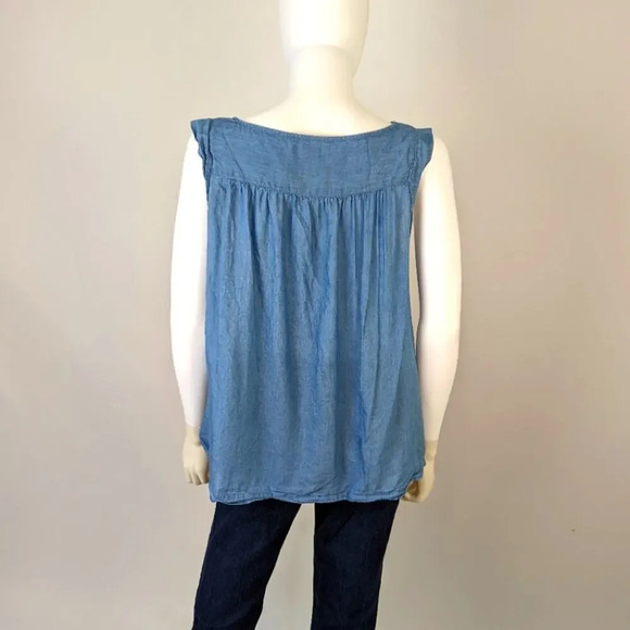 Loft Embroidered Peasant Blouse S - Picture 6 of 6